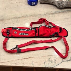 DOCO Utility Dog Walking Belt with Treat Pouch – Red (Never Used)